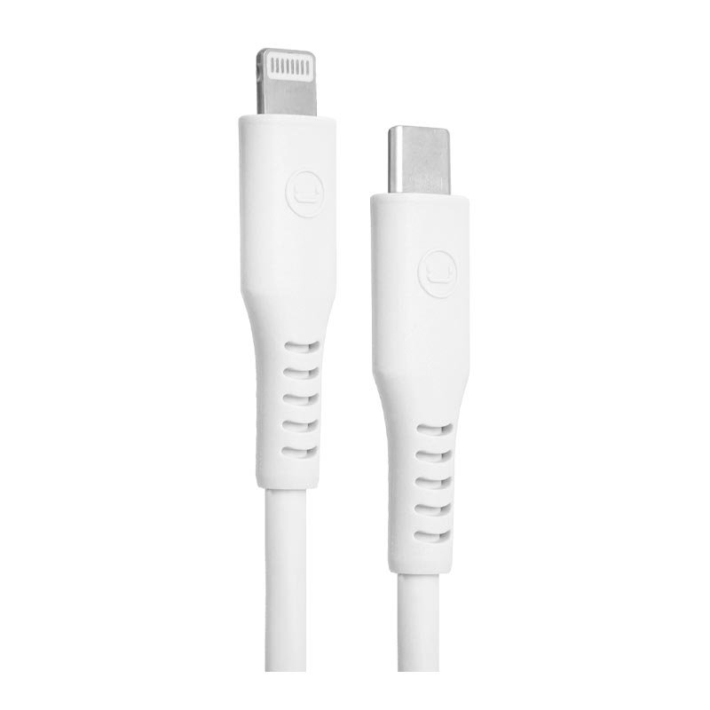 Cable USB-C a Lightning Unno Tekno CB4074WT 1.5 Metros Blanco - Imagen 2