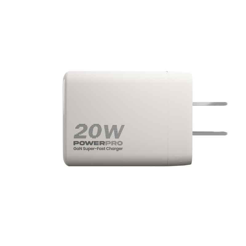 Cargador de Pared Unno Tekno PW5062WT PowerPro Dual USB-A USB-C 20W Blanco - Imagen 4